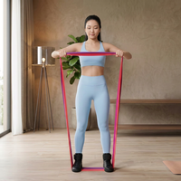 Bandas Elásticas de Resistencia de Látex Duraderas con Logotipo Personalizado al por Mayor, Set de Inicio para Yoga, Ejercicios de Estiramiento, Glúteos, Piernas y Fisioterapia