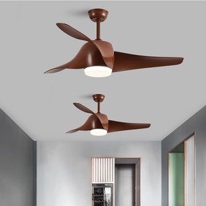 Modern Minimalist <b>Ceiling</b> <b>Fan</b> Light With Led Fixed Blade For Living Room And Dining Room - Product Image 1