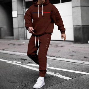 Nuevo Conjunto de Sudadera con Capucha Extra Grande para Hombre con Estampado de Logotipo, Prenda Exterior de Felpa de Mezcla de Algodón de Manga Larga en Estilo Deportivo para Primavera - Product Image 3
