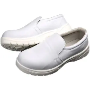 Белый стальной носок PU подошва Cleanroom стальной носок обувь для инженеров