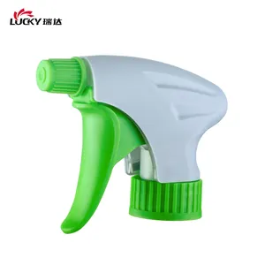 Yuyao-botella pulverizadora de plástico, rociador con gatillo de niebla de agua, PP, fábrica Lucky, 28/400, 28/410