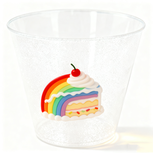 Flûtes à champagne en plastique jetables de 9 oz, 5 oz, 150 ml, vin rouge, cocktail, bord doré, paillettes blanches, gobelets transparents pour toasts, verres à whisky - Product Image 1