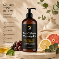 Minyak Tubuh Hanxya Lemon Flowers Nourishing Firming Skin Revitalizer Expeller Pressed Cosmetic Grade 240ml Botol Pompa Untuk Semua Jenis Kulit