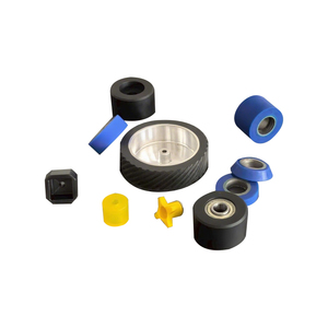 Rodízio Giratório de Alumínio em Poliuretano Ecológico Preto com Roda Sólida, Capacidade de Carga de 100kg-400kg, Garantia de <span class=keywords><strong>1</strong></span> Ano - Product Image 3