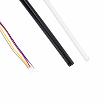 Tige de suspension pour ventilateur de plafond Guanghua avec câble, finition noir mat, blanc, fer, cuivre, pièce de rechange pour ventilateur de plafond, tige d'extension suspendue