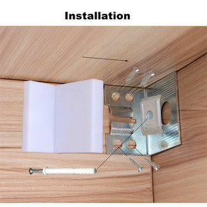 Raccords à 90 degrés pour protection d'<span class=keywords><strong>angle</strong></span> de meubles Support d'<span class=keywords><strong>angle</strong></span> en plastique connecteur en plastique supports de Support d'étagère cachés - Product Image 6