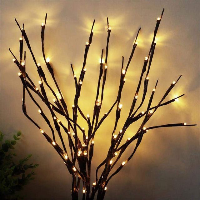 Lighted Willow Branch Decorative Lights Artificial Led Branches Twig Tall Vase Filler Lighted Branches Dinner Table Home Wedding
