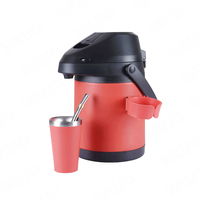 Kit de Yerba Maté Personnalisé en Acier Inoxydable : Carafe Thermique Isotherme avec Support de Tasse et Paille Bombilla