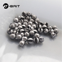 100 pièces/sac cuivre ABS poids de pêche plombs amovibles plomb poids de tir fendu pour lac ruisseau océan bateau pêche vivaneau