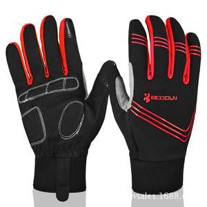 Bcooln Winter Windproof Cycling <b>Gloves</b> Thickened <b>Warm</b> Touchscreen Mountain Bike <b>Gloves</b> Unisex Adult - Product Image 2