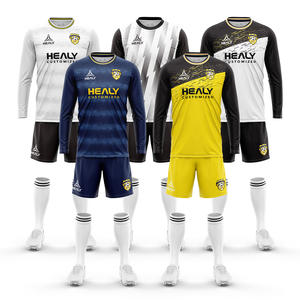 Sublimación Conjunto de manga larga Camiseta de fútbol de equipo transpirable de secado rápido - Product Image 1