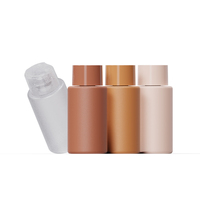 Personalizado 300ml 10oz HDPE Hombro cuadrado Mate Suave al tacto Squeeze Tapas de bomba de grasa para champú Cuidado DE LA PIEL Tapas de botellas de aceite de lavado corporal