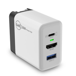 GaN 65W PD Fast Charger Docking Station HD 4K@60Hz <strong>Type</strong>-<strong>C</strong> 3.0 USB2.0 Hub 3 in 1 for Switch Laptop USB <strong>C</strong> <strong>Dock</strong> - Product Image 3