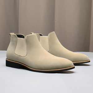 Botas Oxford Chelsea Chukka para Hombre, Zapatos de Vestir con Cordones, Parte Superior de Cuero PU y Gamuza, Zapatos Casuales de Moda para Hombre - Product Image 6