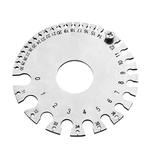 0, 007-0, 3125 Zoll 0-36 Runde AWG SWG Draht messgerät Dicke Lineal Messgerät Schweiß prüf durchmesser Edelstahl-Messwerk zeug - Product Image 2