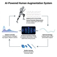 Exosquelette intelligent Power Knee 32 km d'autonomie, moteur silencieux, batterie amovible, mode massage, support de marche pour la randonnée en extérieur
