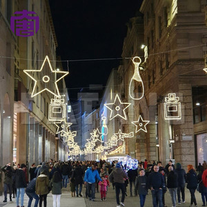 Decoración Navideña Comercial Tridimensional para Exteriores, Resistente al Agua, con Luces LED para Calles, Venta al por Mayor - Product Image 2