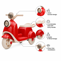 Moto électrique rose GEEN pour filles, tricycle jouet pour enfants avec télécommande