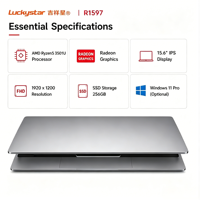 Ordinateur portable professionnel 15,6 pouces FHD AMD Ryzen 5, 8 Go de RAM, 256 Go SSD, Windows 11 Pro, vente en gros OEM