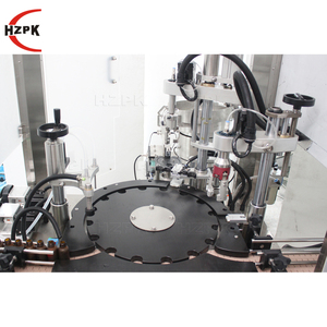 Machine de remplissage et de bouchage automatique HZPK pour flacons ronds en plastique et en verre de 10 ml, 15 ml, 20 ml, 30 ml, 50 ml pour parfums - Product Image 2