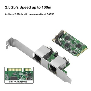 Carte réseau IO-MPE8125B-2GLAN 2.5G Mini PCIe vers RJ45, double ports, 2500 Mbps, Mini PCI Express NIC, carte LAN IO-MPE8125B-2GLAN - Product Image 5