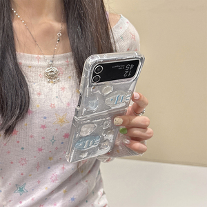 เคสโทรศัพท์ TPU ใสลายดาวปลาทะเลกากเพชรสไตล์เกาหลีเคสโทรศัพท์สำหรับผู้หญิง Samsung <span class=keywords><strong>Z</strong></span> Flip 6 5 <span class=keywords><strong>4</strong></span> - Product Image 5