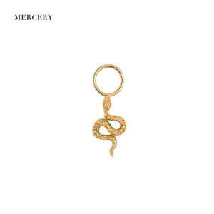 Mercery-Colgante personalizado de perla ODM, accesorios de joyería personalizados, pendiente de joyería de oro sólido de 14K, abalorio artesanal