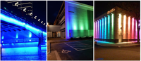Éclairage RGBW certifié ETL pour jardin, hôtel, 150W, haute luminosité, DMX sans fil, Wifi, éclairage extérieur intelligent