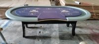 YH 104 pouces personnalisé de haute qualité Poker Table Tavoli Da Poker Table De Poker Luxe Casino Table de jeu