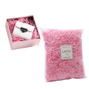 Wholesale Crinkle Cut Paper Shred Filler Packing Paper Grass Colorful Shredded Paper For Luxury Gift Box