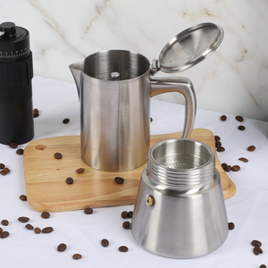 Cafetera italiana de alta calidad, estufa de acero inoxidable, cafetera de inducción Italiana Grande Espresso, cafetera <span class=keywords><strong>Moka</strong></span> Pot - Product Image 3