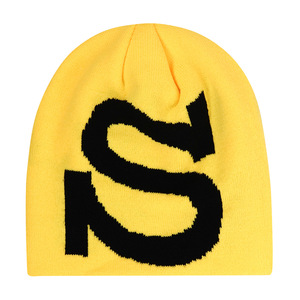 หมวกบีนนี่อะคริลิคถักลายตัวอักษร S หมวกถักนิตติ้ง - Product Image 3