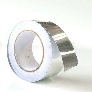 Cinta de aluminio Bryce de 50 mm x 20 m, plateada, resistente a interferencias electromagnéticas, resistente a altas temperaturas, cinta electrónica - Product Image 1