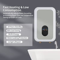 Chauffe-eau instantané sans réservoir 220V-240V 11KW, commande tactile, étanche IPX4, économie d'énergie, eau chaude continue, pour camping-car, hôtel, usage domestique