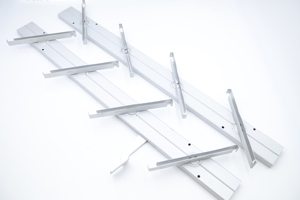 4 chân Rèm màn trập Trắng Manuel nhà điều hành mông cho louvres cửa sổ louvrers màn trập không có đánh giá nào - Product Image 4