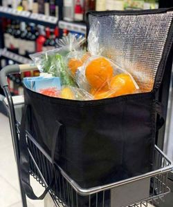 Bolsa Térmica Plegable Portátil Ligera para Exteriores, Bolsa de Compras Reutilizable Aislada con Cremallera para Catering y Fiestas - Product Image 5