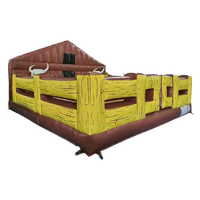 Máquina de montar toros de rodeo mecánico inflable de PVC para parque de atracciones al aire libre juego de lucha de toros a la venta