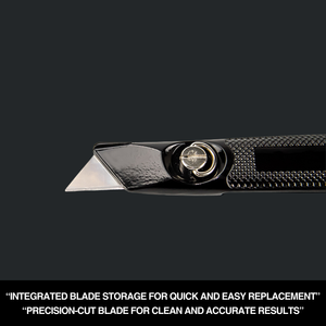 386003 Heavy Duty Retractable Utility <b>Knife</b> <b>Box</b> Cutter With Blade Storage Sharp Aluminum Alloy Shell - Product Image 5