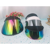 Casquette de pare-soleil d'été réglable OEM multicolore avec protection UV Casquette à visière en PVC