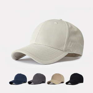 Custom Logo Cotton Caps Embroidery Dad Hat 6 Panel Dark Blue Sports Baseball Cap