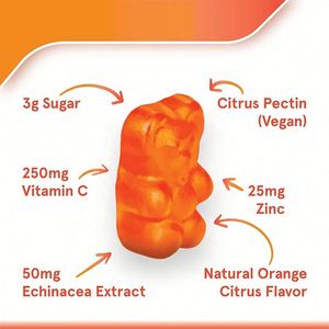 Gomitas de vitamina C de etiqueta privada con Zinc para el cabello, vitamina gomosa, vitaminas C, cuidado de la piel para adultos, pectina, Osito de goma, multivitamina - Product Image 5