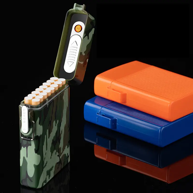 새로운 야외 제품 밀봉 방수 고압 담배 상자 16 팩 휴대용 담배 상자 전자 담배 라이터