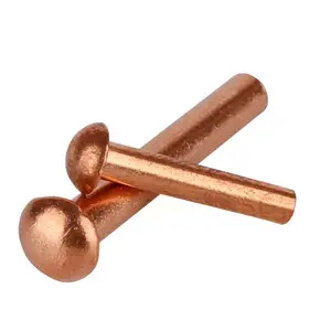 Oem Countersunk Metal Rivet 1.5 Mm Brass Copper Rivets Solid Rivet