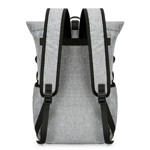 Sac à dos de randonnée en polyester léger pliable avec logo imprimé personnalisé, lettre de voyage à fermeture éclair imperméable à la mode pour le camping en plein air - Product Image 5