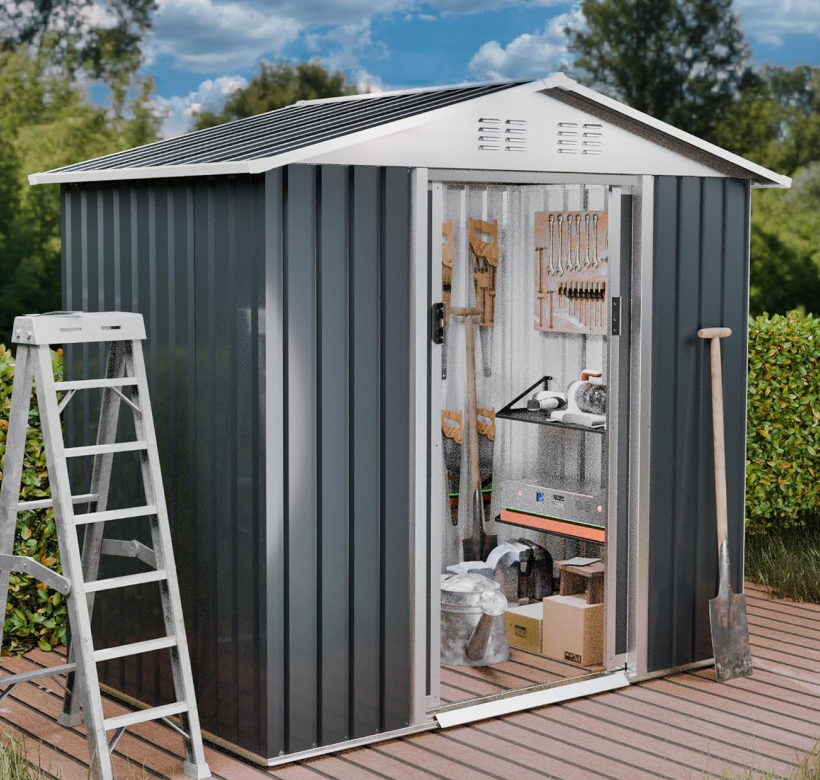 Abri de jardin 6x4 pi - Toit en pointe