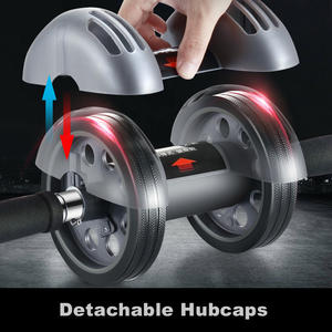 Rodillo Abdominal Leeton Rebound Silencioso de Doble Rueda con Rodillera para Ejercicios de Core y Abdomen Plano - Product Image 3