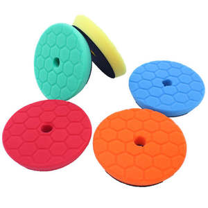 5-Zoll Dual-Action Polierschwamm mit Wabenstruktur für Autoaufbereitung, Polierer und Buffer mit Wachs für Kratzerreparatur und Felgenpflege - Product Image 2