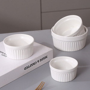 Bol de cuisson soufflé Pudding Dessert Tasses Ramequins en céramique personnalisés - Product Image 1