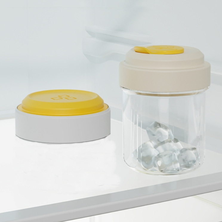 Gobelet à glace portable [1 gobelet contient 1 bac à glaçons]