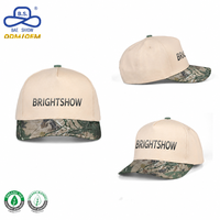 Produttore di Cappelli OEM BSCI GRS, Cappello Sportivo Beige Mimetico Bicolore con Stampa Personalizzata per Caccia e Attività all'Aperto